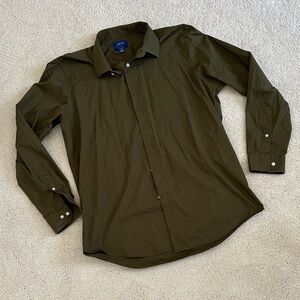 Apt. 9 Men's Olive Casual Button Down Shirt